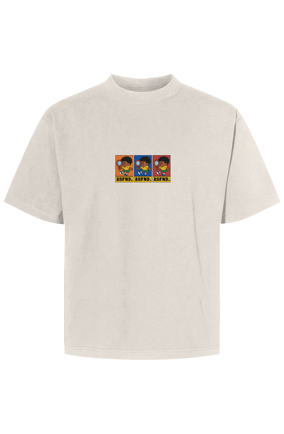 2BFND OFF WHITE LOGO TEE